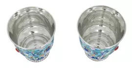 Набор бокалов "Весенний" на 2 персоны, финифть